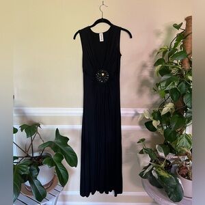 Point Black Maxi Dress Medallion - Size Small